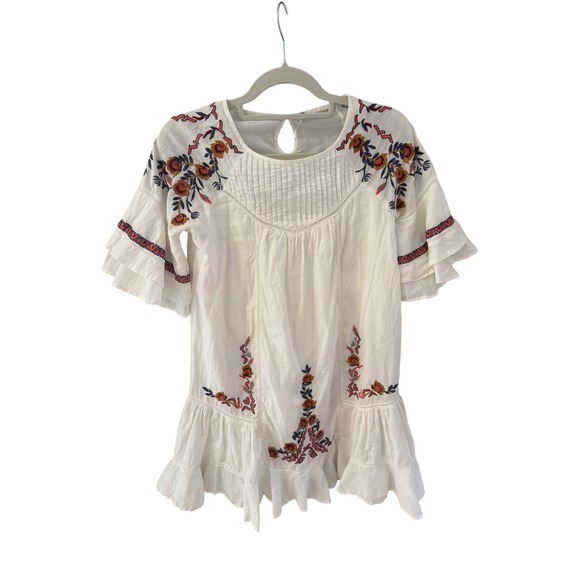 Free People Pavlo Embroidered Mini Dress Women's Size XS - mordernwear.com